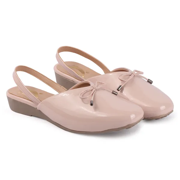 Pink_Patent_Pvc_Synthetic_Slingback_Wedge_Flats_For_Women