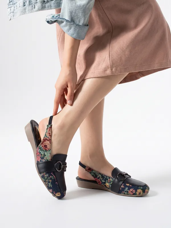 Black_Textile_Slingback_Loafers_For_Women