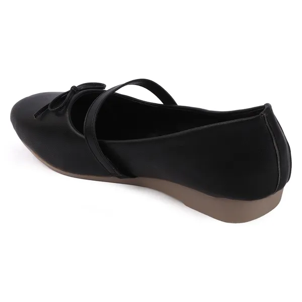 Black_Synthetic_Crossover_Strap_Mary_Jane_Wedge_Flats_For_Women