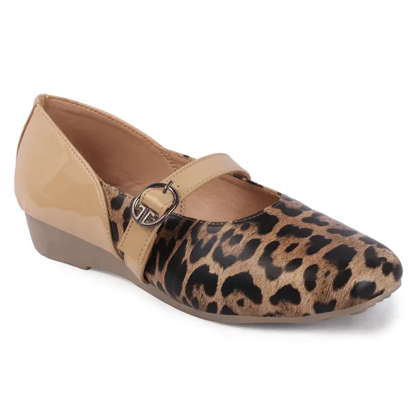 Brown_Synthetic_Leopard_Print_Buckle_Wedge_Shoes_For_Women