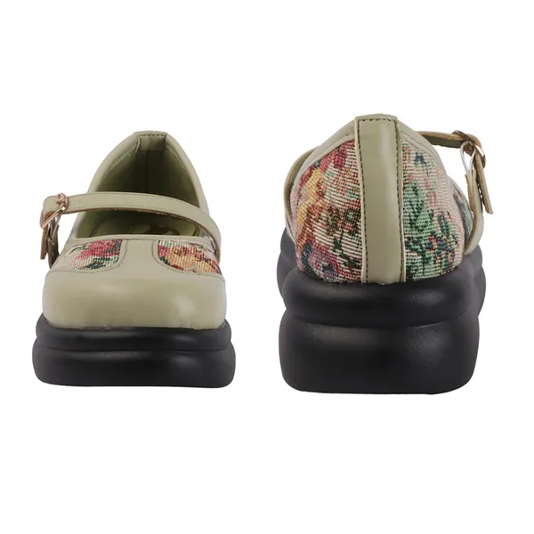 Olive_Canvas_Floral_Mary_Jane_Platform_Shoes_For_Women
