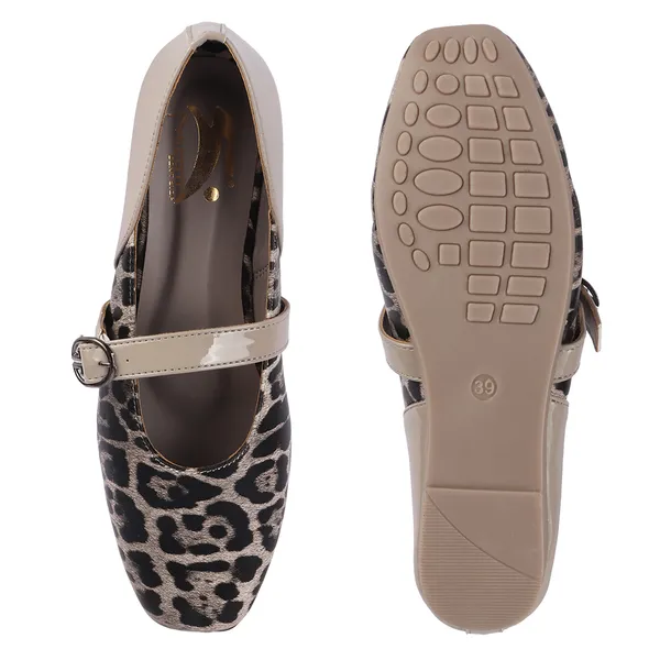Beige_Synthetic_Leopard_Print_Wedge_Mary_Jane_Shoes_For_Women