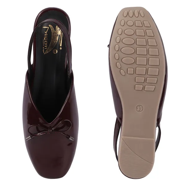 Maroon_Synthetic_Glossy_Bow_Slingback_Wedge_Flats_For_Women