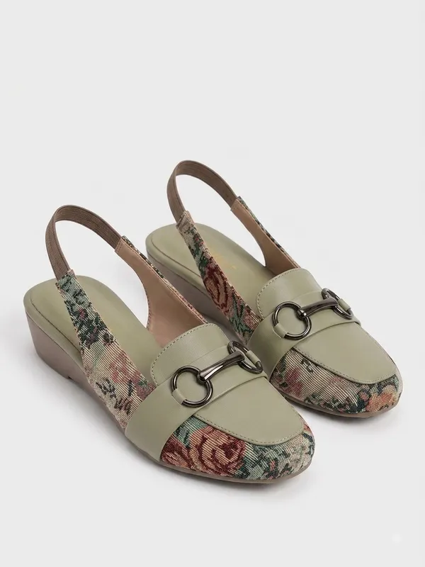 Beige_Printed_Pvc_Synthetic_Platform_Slingback_Wedge_Loafers_For_Women
