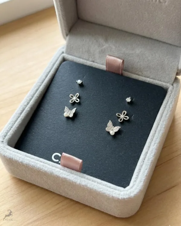 Mak_Luxe_925_SILVER_Sterling_Enchanted_Butterfly_&_Blossom_925_Sterling_Silver_Stud_Earrings_Set