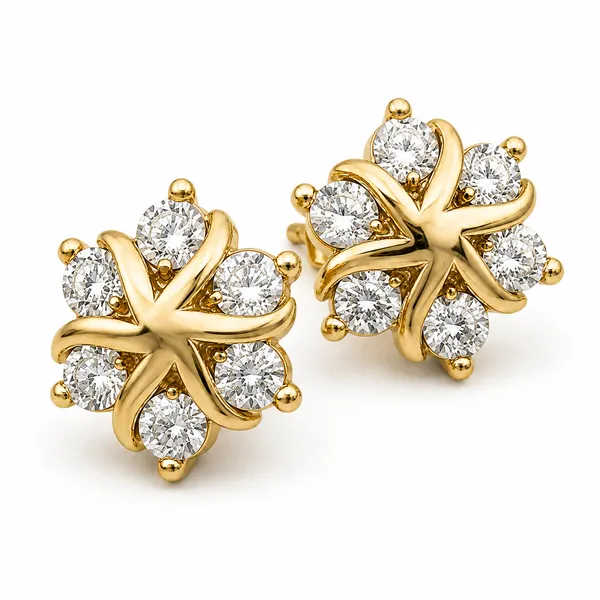 Mak_Luxe_925_SILVER_Starburst_Diamond_Stud_Earrings
