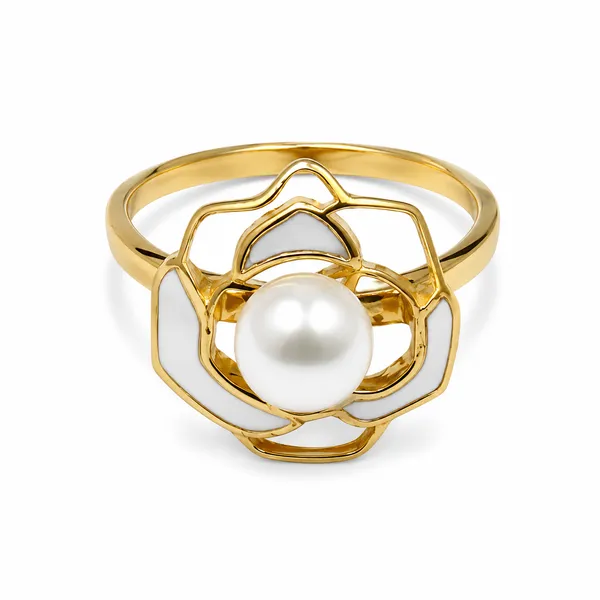 Mak_Luxe_925_Sterling_Silver_Golden_Pearl_Bloom_Ring