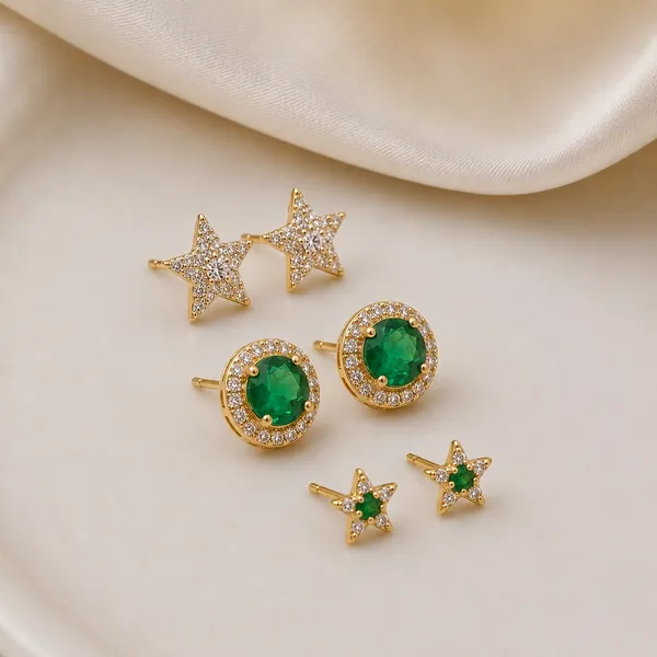Mak_Luxe_925_Sterling_Silver_Stud_Earrings_Set