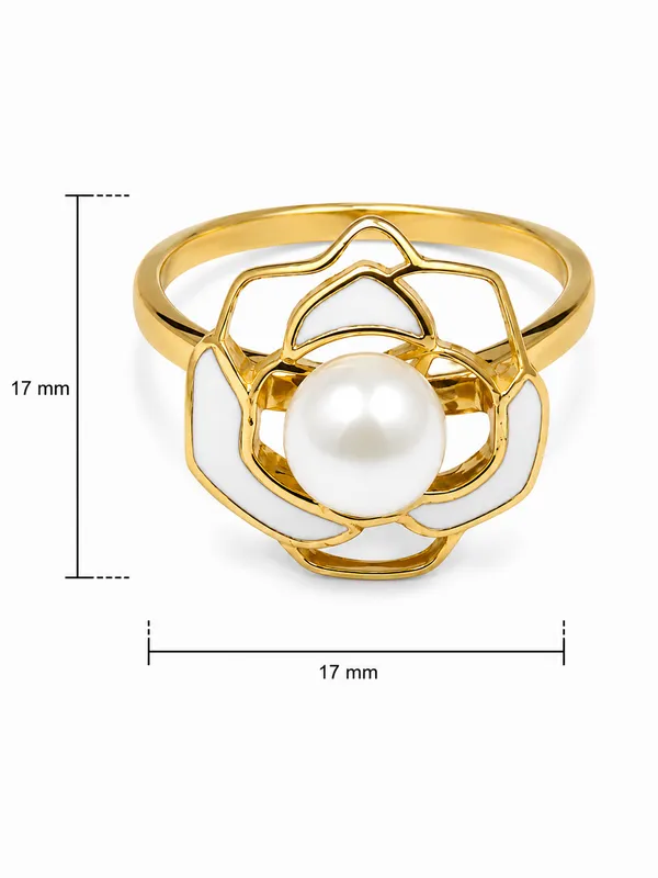 Mak_Luxe_925_Sterling_Silver_Golden_Pearl_Bloom_Ring