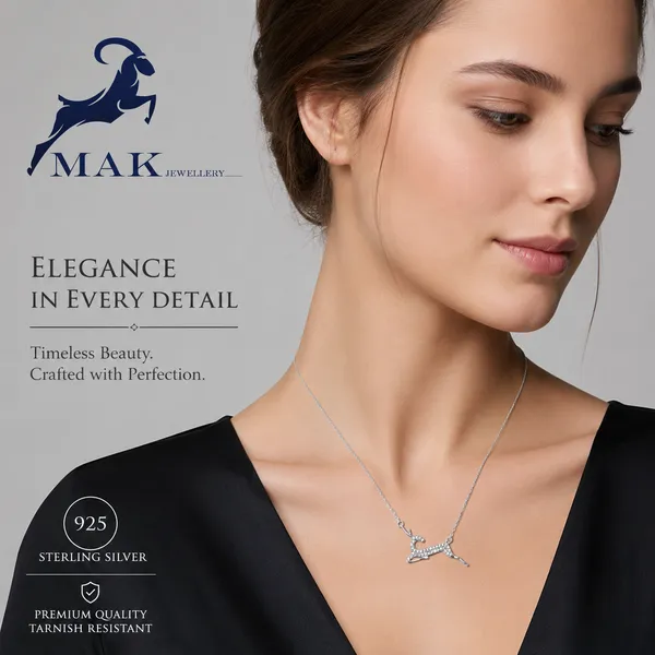 Mak_Luxe_925_Sterling_Silver_Majestic_Sparkle_Running_Deer_Silver_Pendent_With_Chain