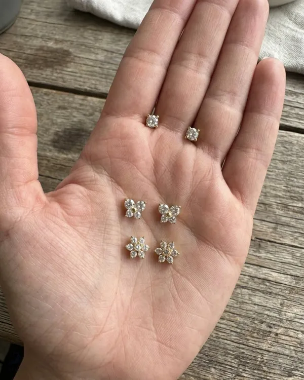 3-Pair_Floral_&_Solitaire_CZ_Stud_Earrings_Set_–_Elegant_Gold-Tone_Sparkle_Collection