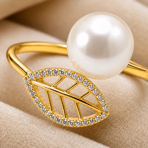 Mak_Luxe_925_Sterling_Silver_Gold_Plated_Pearl_&_Leaf_Adjustable_Ring