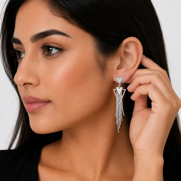 Mak_Luxe_925_Streling_Silver_Silver_Plated_Long_Tassel_Dangle_Earrings