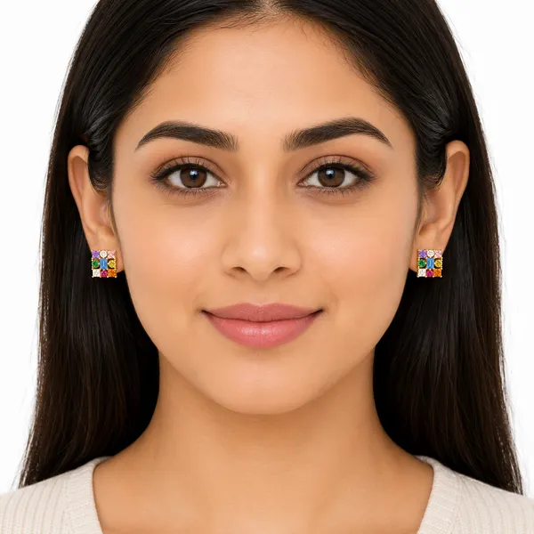 MAK_LUXE_925_Sterling_Silver_Rainbow_Mosaic_Gemstone_Stud_Earrings