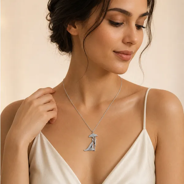 Mak_Luxe_925_Sterling_Silver_Romantic_Couple_Under_Umbrella_Pendant_With_Chain