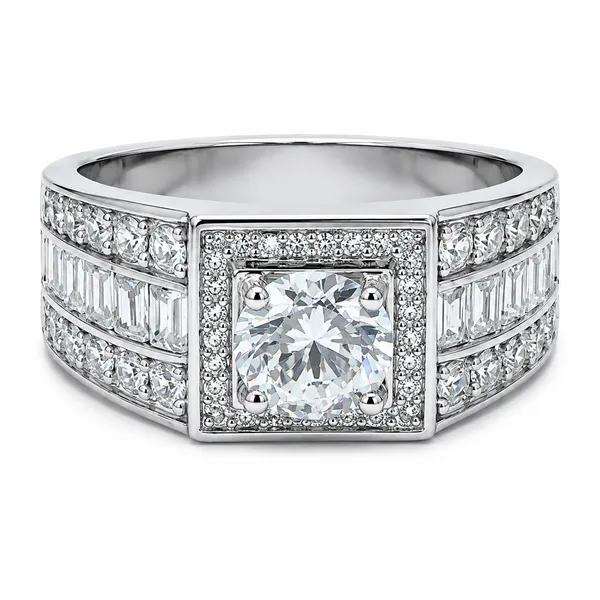 Mak_Luxe_925_Streling_Silver__Imperial_Baguette_Halo_Solitaire_Men’s_Ring
