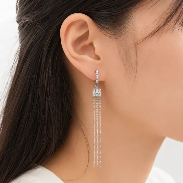 Mak_Luxe_925_Streling_Silver_Sparkle_Triple-Chain_Tassel_Drop_Earrings
