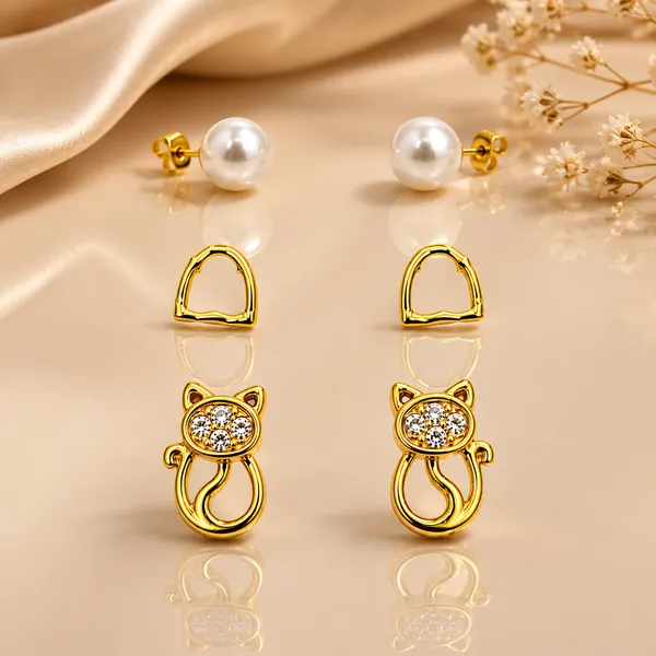 Mak_Luxe_925_Sterling_Silver_Gold_Plated_Stud_Earrings_Set