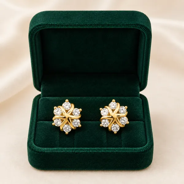 Mak_Luxe_925_SILVER_Starburst_Diamond_Stud_Earrings