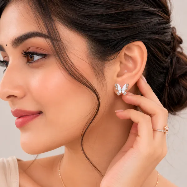 Mak_Luxe_925_Sterling_Silver_Butterfly_Design_Rose_Gold-Plated_Stud_Earrings_for_Women