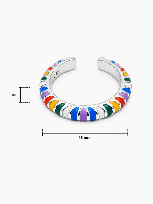 Mak_Luxe_925_Sterling_Silver_Rainbow_Radiance_925_Silver_Open_Ring