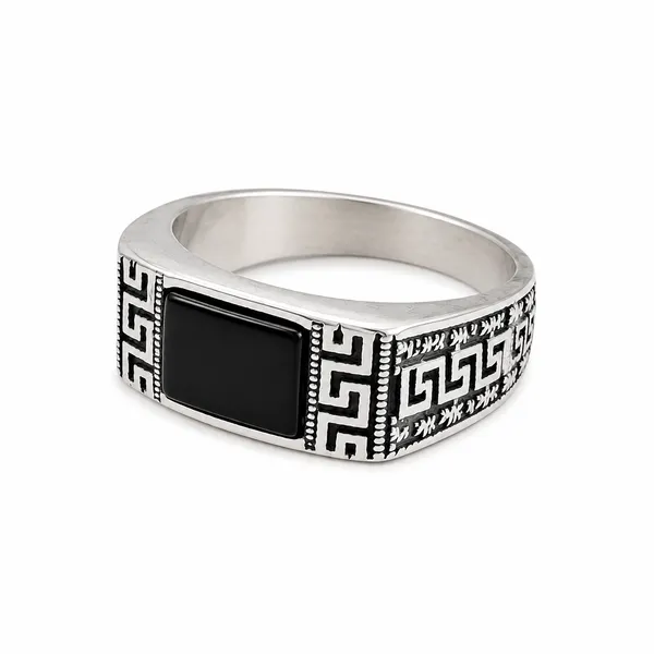 Mak_Luxe_925_Streling_Silver_Midnight_Onyx_Greek_Key_Men’s_Ring