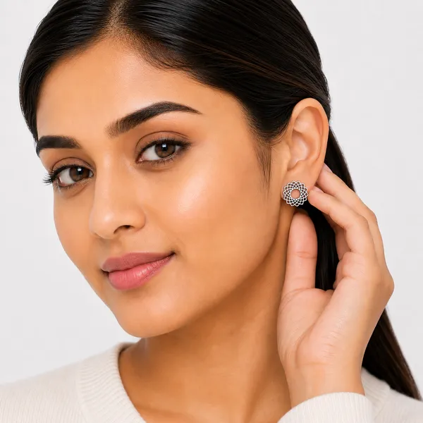 Mak_Luxe_925_SILVER_Sterling_Silver_Mandala_Filigree_Stud_Earrings