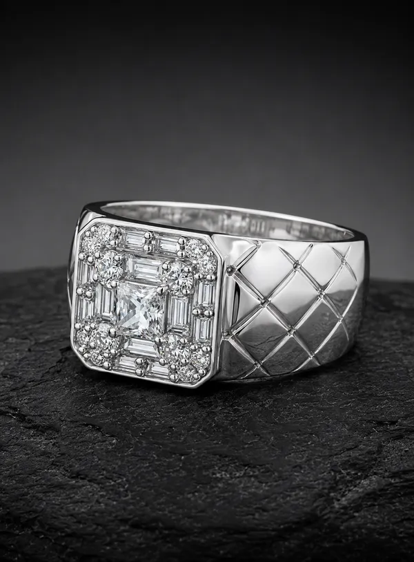 Mak_Luxe_925_Streling_Silver_Princess_Cut_Diamond_Men_Ring