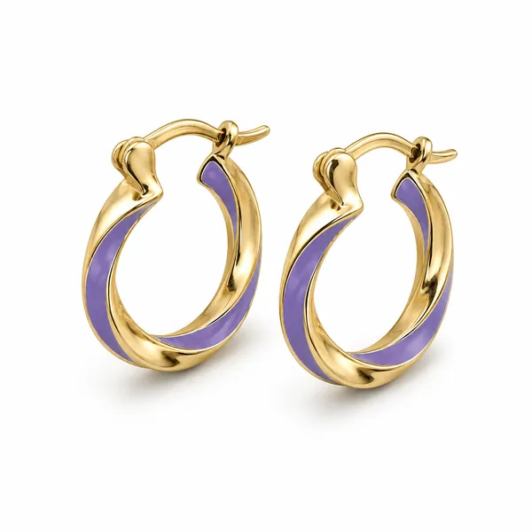Mak_Luxe_925_SILVER_Sterling__Aqua_Wave_925_Silver_Hoop_Earrings