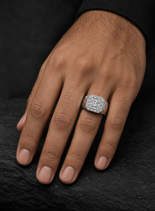 Mak_Luxe_925_Streling_Silver_Princess_Cut_Diamond_Men_Ring