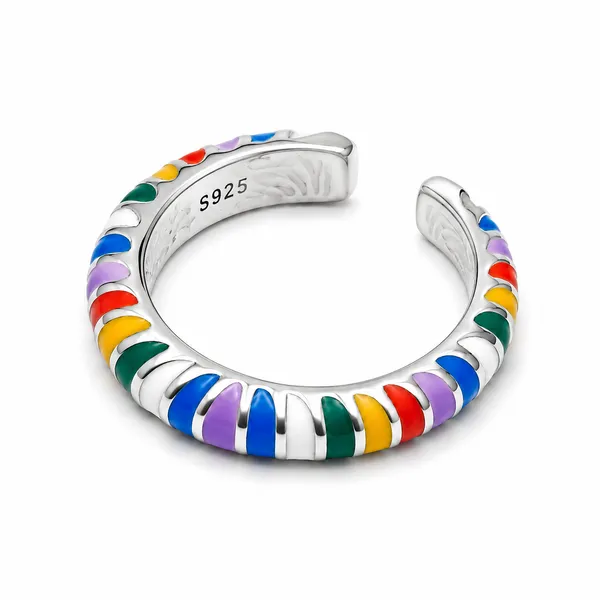 Mak_Luxe_925_Sterling_Silver_Rainbow_Radiance_925_Silver_Open_Ring