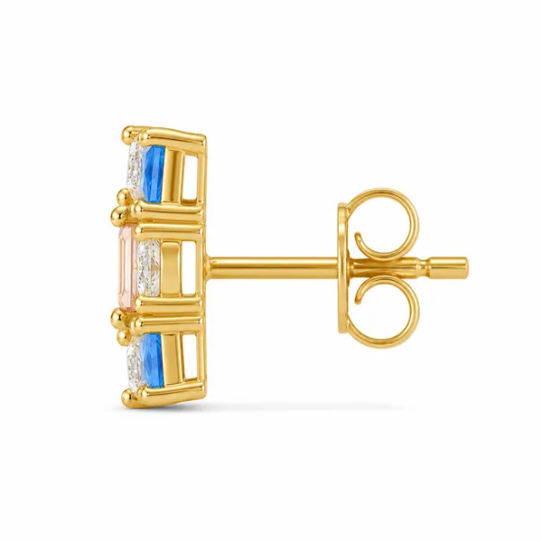 Mak_Luxe_925_SILVER_Sterling_Golden_Mosaic_Diamond_Stud_Earrings