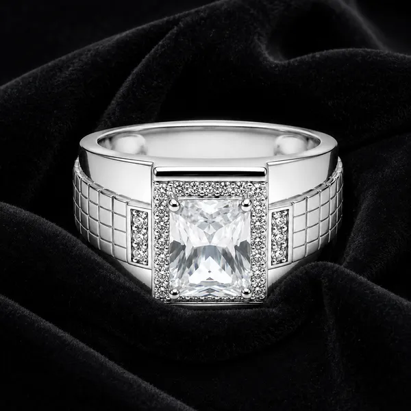 Mak_Luxe_925_Streling_Silver_Imperial_Radiance_Emerald-Cut_Men’s_Diamond_Ring