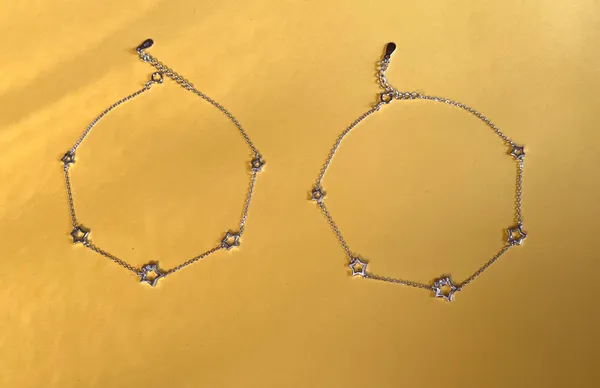 Mak_Luxe_925_Sterling_Silver_Five-Star_Charm_Anklet_for_Women
