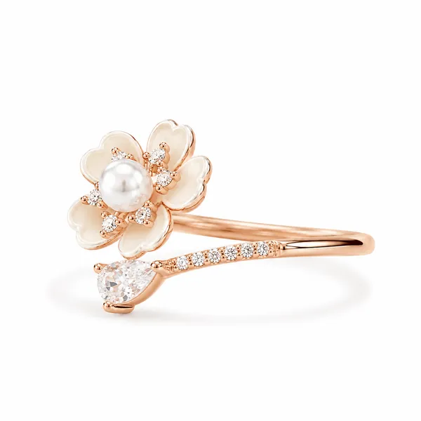 Mak_Luxe_925_Sterling_Silver_Pearl_Blossom_&_Crystal_Dew_Rose_Gold_925_Sterling_Silver_Ring