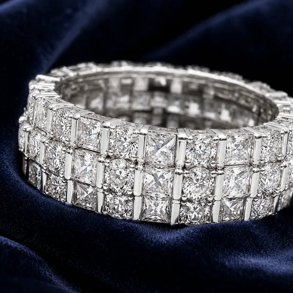 Mak_Luxe_925_Sterling_Silver_Royal_Mosaic_Diamond_Band_Ring