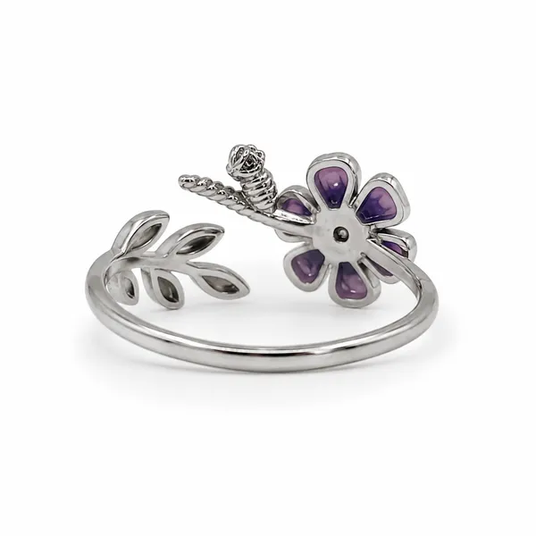 Mak_Luxe_925_Sterling_Silver_Purple_Blossom_&_Rose_Vine_925_Sterling_Silver_Open_Ring