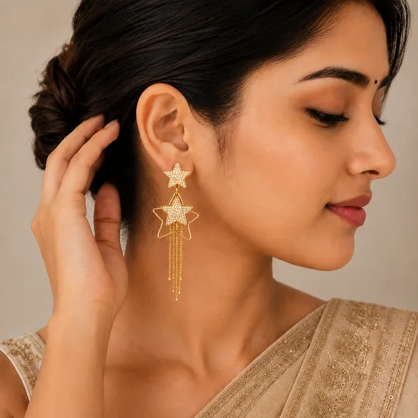 Mak_Luxe_Star_Tassel_Drop_Earrings