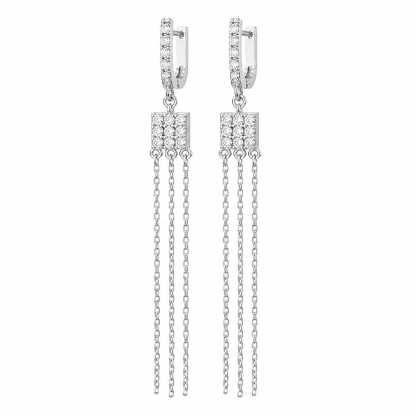 Mak_Luxe_925_Streling_Silver_Sparkle_Triple-Chain_Tassel_Drop_Earrings