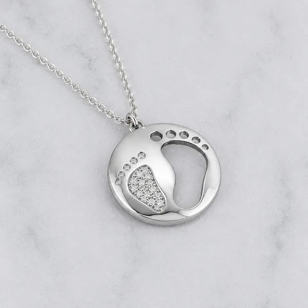 Mak_Luxe_925_Sterling_SilverBaby_Footprint_Pendant_With_Chain