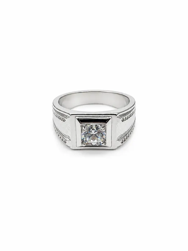 Mak_Luxe_925_Streling_Silver_Regal_Crest_Solitaire_Diamond_Men’s_Ring