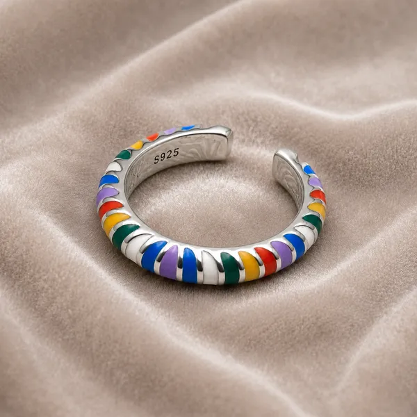 Mak_Luxe_925_Sterling_Silver_Rainbow_Radiance_925_Silver_Open_Ring