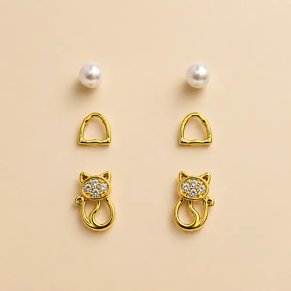 Mak_Luxe_925_Sterling_Silver_Gold_Plated_Stud_Earrings_Set