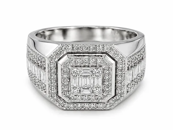 Mak_Luxe_925_Streling_Silver__Royal_Octagon_Baguette_Diamond_Mens_Statement_Ring