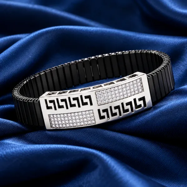 Luxury_Black_Segmented_Men_Bracelet