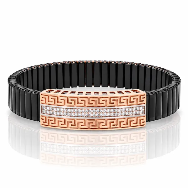 Luxury_Black_and_Rose-Gold_Men_Bracelet