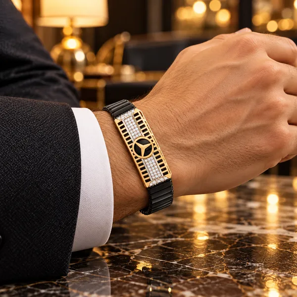 MAK_Luxe_Premium_Men’s_Black_&_Gold_CZ_Diamond_Bracelet_|_Luxury_Designer_Statement_Bracelet_for_Men