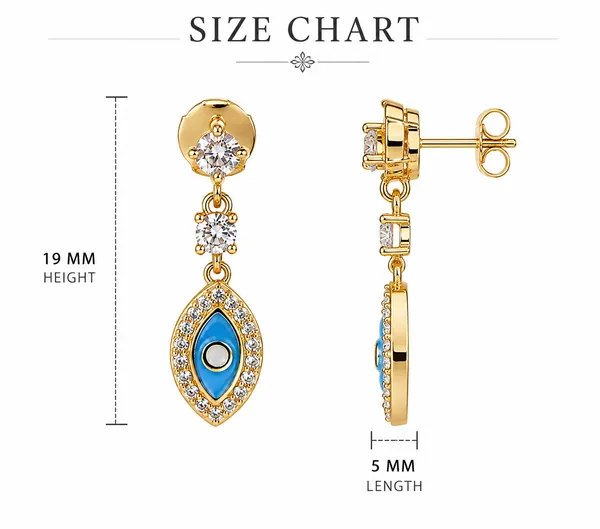 MAK_LUXE_925_Sterling_Silver_Blue_Evil_Eye_Drop_Earrings_for_Women_|_CZ_Studded_Elegant_Dangle_Earrings