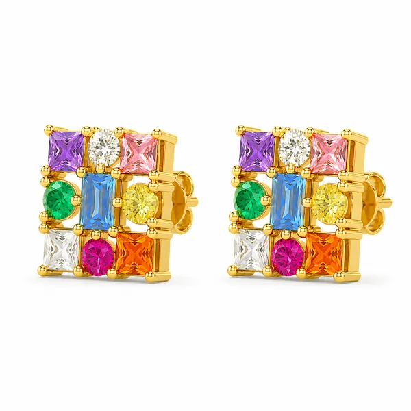 MAK_LUXE_925_Sterling_Silver_Rainbow_Mosaic_Gemstone_Stud_Earrings