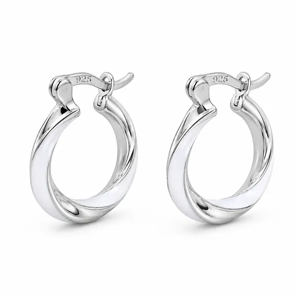 Mak_Luxe_925_SILVER_Sterling_Lustrous_Twist_925_Silver_Hoop_Earring